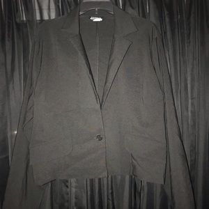Cropped blazer black